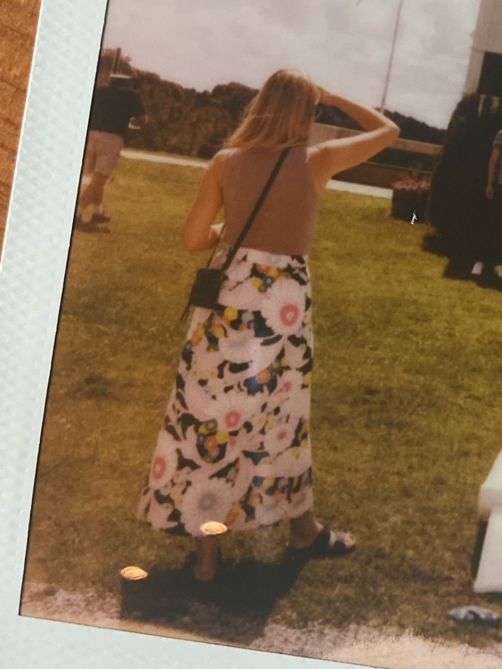Vintage Floral Button-Front A-Line Skirt - Picture 8 of 11